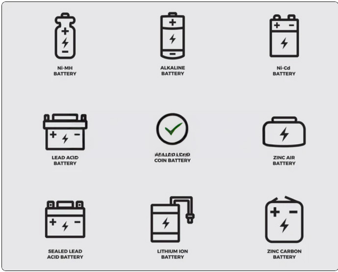 different battery types