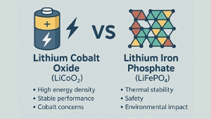 lithium cobalt oxide vs lithium iron phosphate