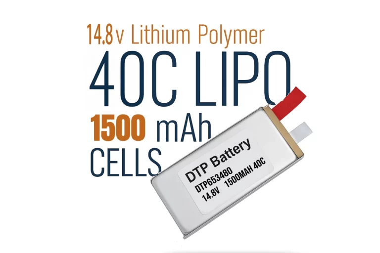40C DTP653480 14.8V 1500mah