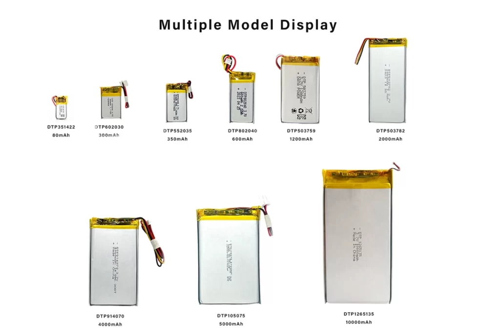 Datapower 50mah-10000mah batteries